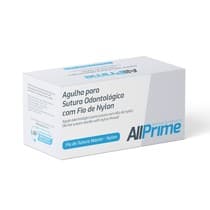 Fio de Sutura Nylon Preto com Agulha - AllPrime