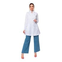 Jaleco Feminino Manuela Branco - Dana Jalecos Exclusivos