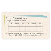 Cartão de Horário Eco Papel Reciclado - Dental Speed