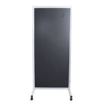 Biombo Reto e Rodízios 1mm - Cinza - N Martins