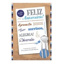 Cartão de Aniversário Carta Design - Dental Speed