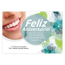 Cartão de Aniversário Sorriso Floral - Dental Speed