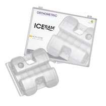Bráquete Cerâmico Iceram Conjunto 5x5 - Roth 0,018'' - Orthometric