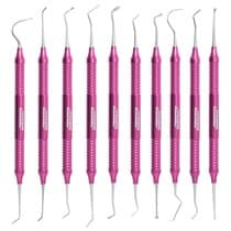 Kit Odontopediatria 10 Instrumentais Rosa - Golgran