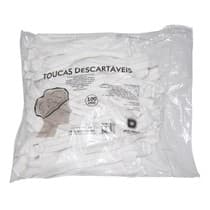 Touca Descartável Sanfonada Branca - Descarpack