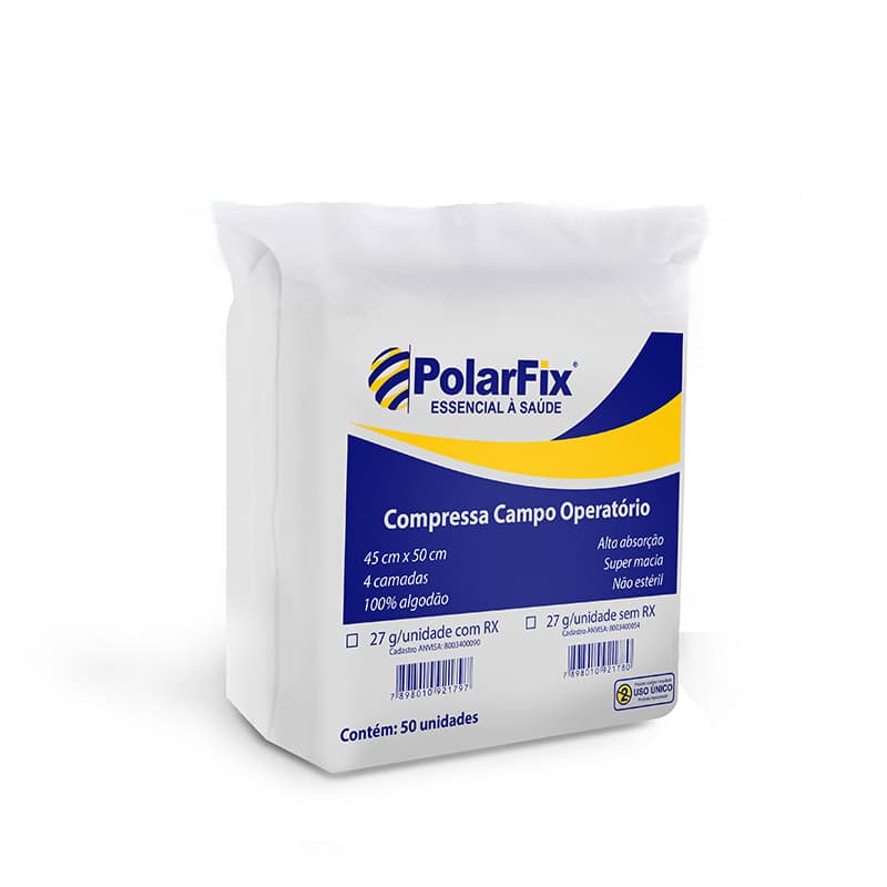 Compressa Campo Operatório Não Estéril Polar Fix