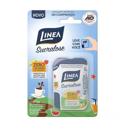 Adoçante em Comprimidos Linea Sucralose com 100 comprimidos - Portal do Médico