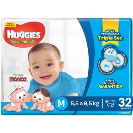 Fralda Huggies Turma da Mônica Tripla Proteção M 32 unidades - Portal do Médico