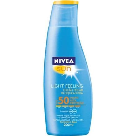 Protetor Solar Loção Nivea 200 mL Fps50 Light Feeling - Portal do Médico