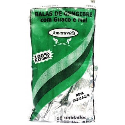 Bala Gengibre com Mel e Guaco c/ 10 - Portal do Médico