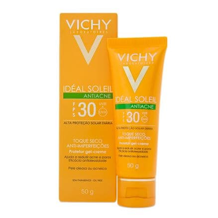 Protetor Solar Idéal Soleil Antiacne FPS 30 Gel Creme 50g - Portal do Médico