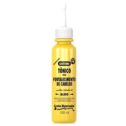 Tônico Gota Dourada Fortalecimento de Cabelos Alho 100ml - Portal do Médico