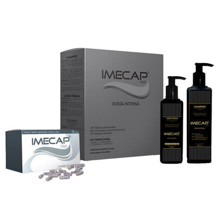 Kit Imecap Hair Queda Intensa Shampoo + Loção + 30 cápsulas - Portal do Médico
