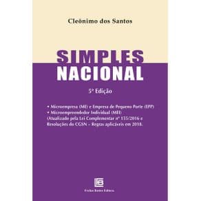 Livro - Simples Nacional - Santos - 5ª edição - Portal do Médico