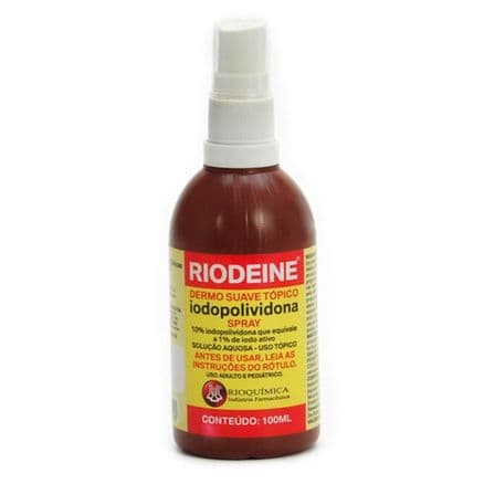 Riodeine Iodopolividona Rioquímica Spray 100ml - Portal do Médico