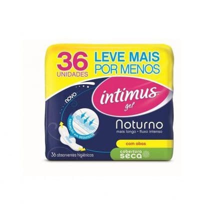 Absorvente Intimus Gel Noturno Com Abas Seca 36 unidades - Portal do Médico