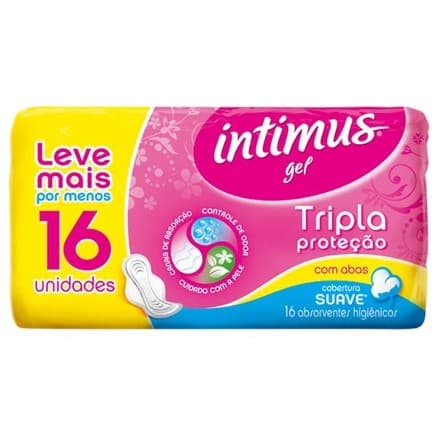 Absorvente com Abas Intimus Gel c/ 16 Tri Protect Suave - Portal do Médico