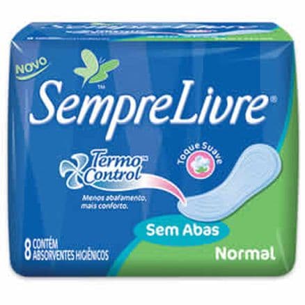 Absorvente Sempre Livre Cobertura Suave Sem Abas Tripla Proteção 8un - Portal do Médico