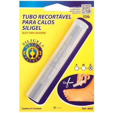 Tubo de Silicone Recortável para Calos Ortho Pauher Tamanho G - Portal do Médico