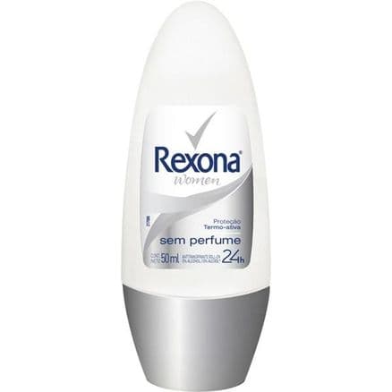 Desodorante Roll-On Rexona Feminino Sem Perfume 50ml - Portal do Médico