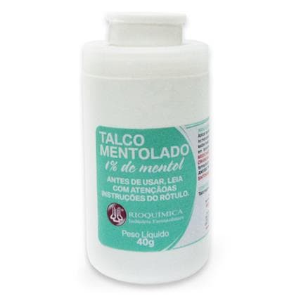 Talco Mentolado Rioquimica 40g - Portal do Médico
