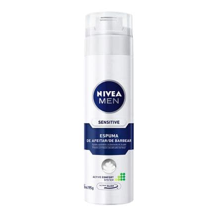Espuma de Barbear Nivea For Men Sensitive Ultra Glide 200ml/193g - Portal do Médico