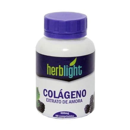 Colágeno Hidrolisado Herblight Extrato de Amora 90 Comprimidos - Portal do Médico