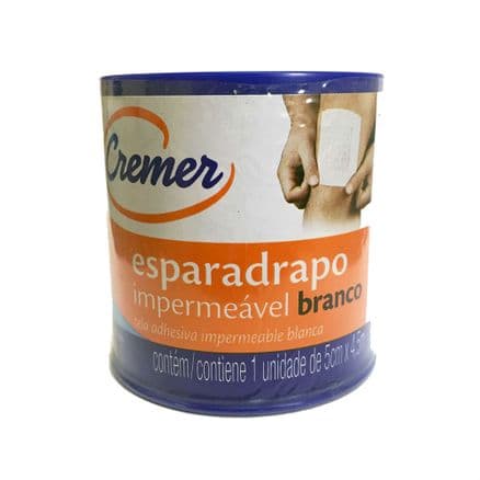Esparadrapo Cremer Branco Impermeável 5cm x 4,5m - Portal do Médico