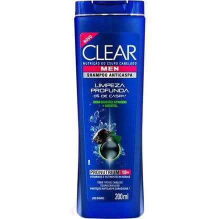 Shampoo Anti Caspa Clear Limpeza Profunda 200ml - Portal do Médico