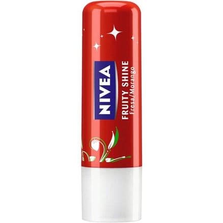 Protetor Solar Labial Nivea 4,8 g Lip Care Fps10 Fruity Shine Morango - Portal do Médico