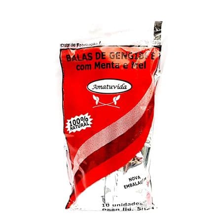 Bala Gengibre Mel Propolis 50g - Portal do Médico
