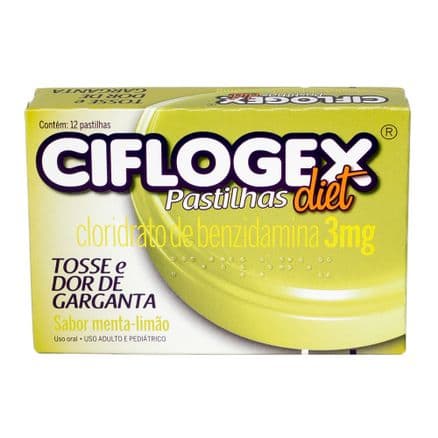 Ciflogex Diet Sabor Mel Limão 12 pastilhas - Portal do Médico