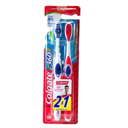 Escova Dental Colgate 360º Macia Leve 2 Pague 1 - Portal do Médico
