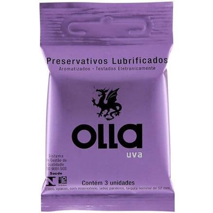 Preservativo Olla Uva 3 unidades - Portal do Médico