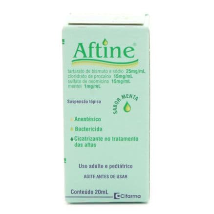 Aftine gotas 20ml Sabor Menta - Portal do Médico