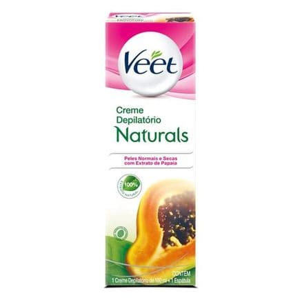 Depilatório Creme Veet Naturals Papaya 100ml - Portal do Médico