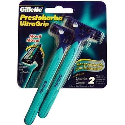 Aparelho de Barbear Gillette Prestobarba Ultragrip Móvel 2 unidades - Portal do Médico