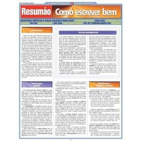 Livro - Resumão - Como Escrever Bem - Martins - 1ª edição - Portal do Médico