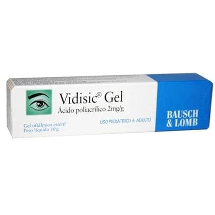 Vidisic 2mg Gel Oftálmico Estéril 10g - Portal do Médico