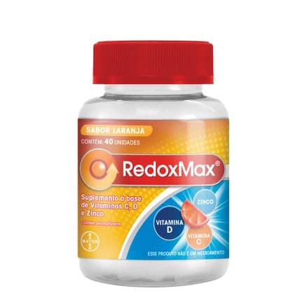 Redoxmax Sabor Laranja 40 gomas mastigáveis - Portal do Médico
