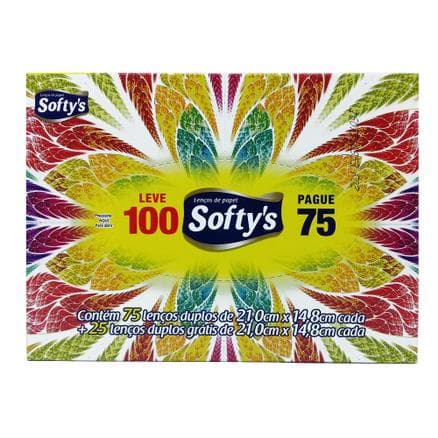 Lenço de Papel Box Softys Pague 75 Grátis 25 - Portal do Médico