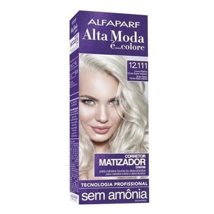 Corretor Matizador Creme Altamoda Alfaparf 12.111 Louro Platina Cinza Super Intenso Kit - Portal do Médico
