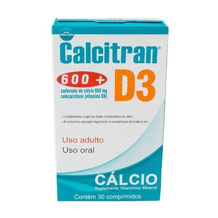 Calcitran D3 600mg 30 comprimidos - Portal do Médico