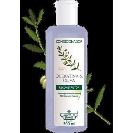 Condicionador Flores e Vegetais Queratina &amp; Oliva Reconstrutor 300ml - Portal do Médico