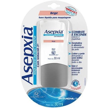 Asepxia Maquiagem Líquida Antiacne Bege 30ml - Portal do Médico