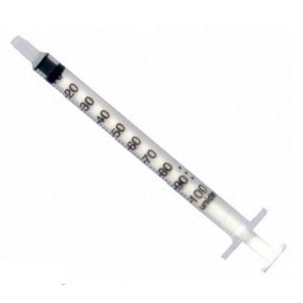 Seringa de Insulina 1ml BD Plastipack Luer Slip sem Agulha U-100 - Portal do Médico