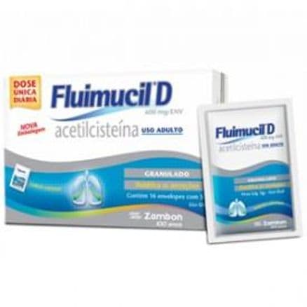 Fluimucil D Adulto Sabor Laranja 600mg 16 Envelopes de 5g Cada - Portal do Médico