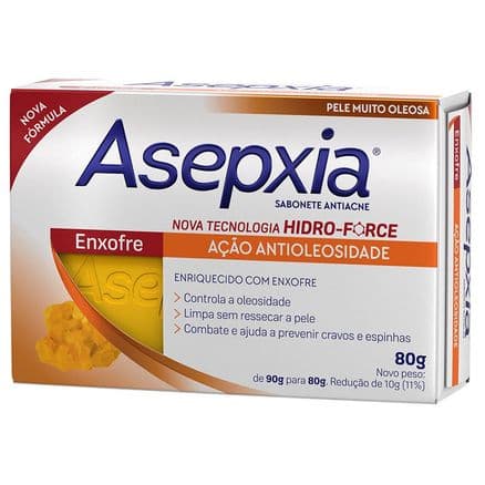 Asepxia Sabonete Antiacne Enxofre 80g - Portal do Médico