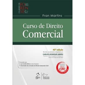 Livro - Curso de Direito Comercial - Martins - 41ª edição - Portal do Médico