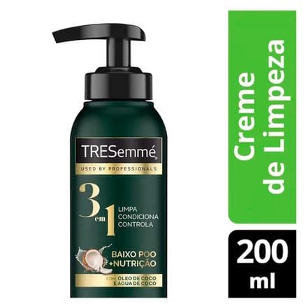 Creme de Limpeza TRESemmé BaixoPoo + Nutrição 3 em 1 200ml - Portal do Médico